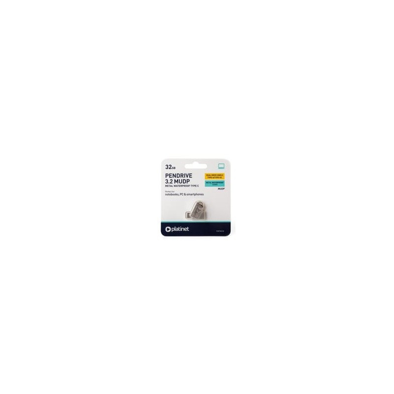 Memory usb drive Platinet Metal UDP 32GB USB 3.2 + Type-C
