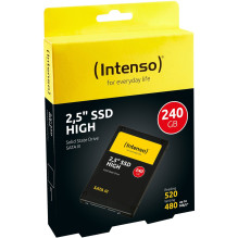 Intenso 6.3cm (2,5") 240GB SSD SATA3 Augstas veiktspējas mazumtirdzniecība Intenso 6.3cm (2,5") 240GB SSD SATA3 Augstas veiktspējas mazumtirdzniecība