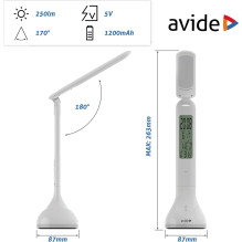 Galda lampa Avide White