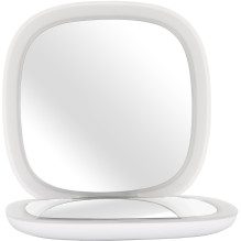 Humanas HS-PM01 cosmetic mirror with LED lighting - white Humanas HS-PM01 cosmetic mirror with LED lighting - white