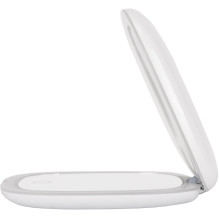 Humanas HS-PM01 cosmetic mirror with LED lighting - white Humanas HS-PM01 cosmetic mirror with LED lighting - white