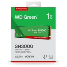 Western Digital Green WD ™ SN3000 NVMe™ SSD POWERED BY SANDISK 1 TB Western Digital Green WD ™ SN3000 NVMe™ SSD POWERED BY SANDISK 1 TB