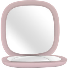 Humanas HS-PM01 cosmetic mirror with LED lighting - pink