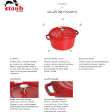 Staub apvalus kepimo indas 24cm white truffle 40501-412-0 405014120 (40501-412-0) Staub apvalus kepimo indas 24cm white truffle 40501-412-0 405014120 (40501-412-0)