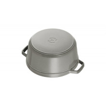 STAUB Round cast iron pot - Graphite, 2.2 ltr STAUB Round cast iron pot - Graphite, 2.2 ltr