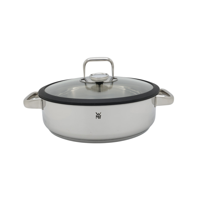 WMF 1743016040 Apvalus garintuvas „Vitalis“, Ø 28 cm, apie 5l, su stikliniu dangčiu