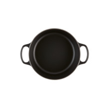 Le Creuset Ketaus puodas apvalus Ø26cm / 5,3L matinis juodas Le Creuset Ketaus puodas apvalus Ø26cm / 5,3L matinis juodas