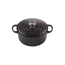 Le Creuset Ketaus puodas apvalus Ø26cm / 5,3L matinis juodas Le Creuset Ketaus puodas apvalus Ø26cm / 5,3L matinis juodas