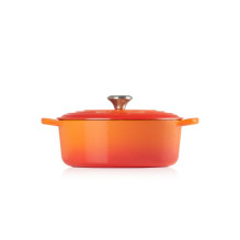 Le Creuset Ketaus puodas ovalus 31cm / 6,3L oranžinis Le Creuset Ketaus puodas ovalus 31cm / 6,3L oranžinis