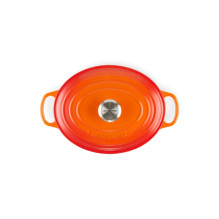 Le Creuset Ketaus puodas ovalus 31cm / 6,3L oranžinis Le Creuset Ketaus puodas ovalus 31cm / 6,3L oranžinis