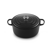 Le Creuset Signature Roaster round 30cm black Schwarz (21177300000430) Le Creuset Signature Roaster round 30cm black Schwarz (21177300000430)