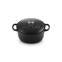 Le Creuset Signature Roaster round 22cm black Schwarz (21177220000430) Le Creuset Signature Roaster round 22cm black Schwarz (21177220000430)