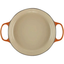 Ketaus seklus puodas 30 cm / 3,5 l oranžinis Ketaus seklus puodas 30 cm / 3,5 l oranžinis