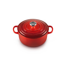 Le Creuset Signature apvalus kepimo indas 22cm cherry red (21177220602430) Le Creuset Signature apvalus kepimo indas 22cm cherry red (21177220602430)