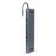 USB Adapter - Gembird A-CM-COMBO9-01 9-in-1 Adapter USB Adapter - Gembird A-CM-COMBO9-01 9-in-1 Adapter