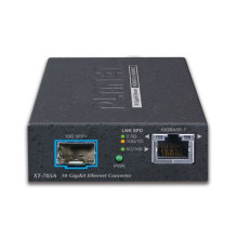 Optiskā šķiedras pārveidotājs Planet LANET 10G / 5G / 2,5G / 1G / 100M Copper uz 10G SFP+ mediju pārveidotājs Optiskā šķiedras pārveidotājs Planet LANET 10G / 5G / 2,5G / 1G / 100M Copper uz 10G SFP+ mediju pārveidotājs