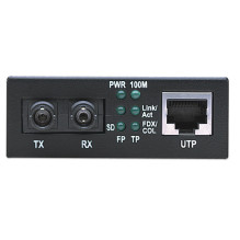 10 keitiklis / 100Base-TX RJ45 / 1000Base-FX (MM ST) 2km 1310nm