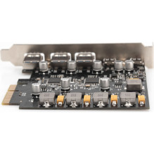 Controller Digitus USB 3.1 PCIe - 2x USB C / 3x USB A 3.1 G en.2 10Gbps, chip ASM1142