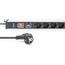 DIGITUS PDU 1HE 12xSchuko 16A outputs 230V / 16A Black