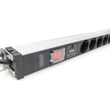 DIGITUS PDU 1HE 12xSchuko 16A outputs 230V / 16A Black