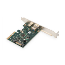 DIGITUS PCI Express karte 2x USB 3.1 1 ports USB-C + USB A