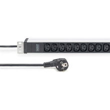 DIGITUS PDU 1U 12xC13 outputs 230V / 16A Black DIGITUS PDU 1U 12xC13 outputs 230V / 16A Black