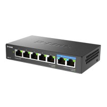 D-Link DMS-107 / E Unlayered Gigabit Ethernet (10 / 100 / 1000) Network Connector Black