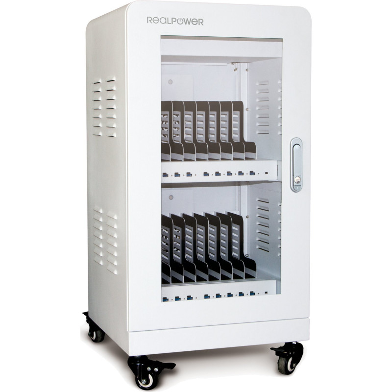 Įkroviklis Realpower RealPower Įkrovimo stotelė 480W 20xUSB-A (Speditionsversand)