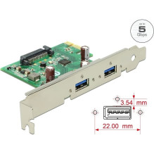Valdiklis Delock PCIe / 2x...