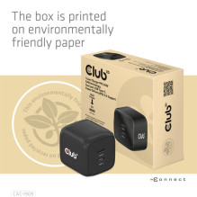 Club3D Charger 2xUSB Type C PD 45W, GaN retail
