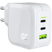 Green Cell 2x USB-C 1x USB-A 65W GaN balta Green Cell 2x USB-C 1x USB-A 65W GaN balta
