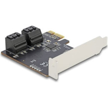 Controller Delock DELOCK 4-port SATA PCI Express x1 card Low Profile format