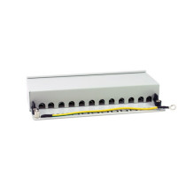 Equip Patchpanel 12xRJ45 Cat6a lentelės skydelis 500MHz RAL7035 Equip Patchpanel 12xRJ45 Cat6a lentelės skydelis 500MHz RAL7035