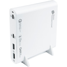 Įkroviklis Good Connections GoodConnections USB stalinė greito įkrovimo stotelė 120W 4-portu 2xUSB-C / 2xUSB-A QC4.0 Bal Įkroviklis Good Connections GoodConnections USB stalinė greito įkrovimo stotelė 120W 4-portu 2xUSB-C / 2xUSB-A QC4.0 Bal