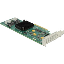 Valdiklis Delock Delock 8 prievadų SATA PCI Express x8 plokštė su prijungimo kabeliu Valdiklis Delock Delock 8 prievadų SATA PCI Express x8 plokštė su prijungimo kabeliu
