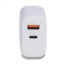LINDY USB charger type A+C GaN charger 65W, white LINDY USB charger type A+C GaN charger 65W, white