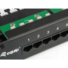 Equip 19" Patchpanelis 25xRJ45 Cat3 UTP 1U ISDN RAL9005 Equip 19" Patchpanelis 25xRJ45 Cat3 UTP 1U ISDN RAL9005