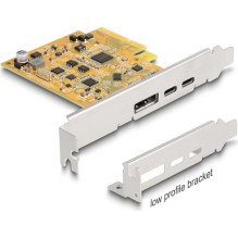 Valdiklis Delock DeLOCK PCIe x4 plokštė 1x išoriniam USB-C 10 Gbit/s B. + 1x išoriniam USB-C DP Alt režimui, USB valdikl Valdiklis Delock DeLOCK PCIe x4 plokštė 1x išoriniam USB-C 10 Gbit/s B. + 1x išoriniam USB-C DP Alt režimui, USB valdikl