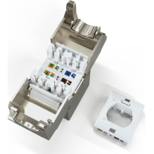 Digitus DIGITUS Keystone Cat6A ekranēts 12 gab. bez instrumentiem Digitus DIGITUS Keystone Cat6A ekranēts 12 gab. bez instrumentiem