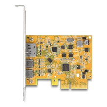 Kontrolieris Delock DeLOCK PCIe x4 karte 1x ārējai USB-C 10 Gbit / s B. + 1x ārējai USB-C DP Alt režīmam, USB kontrolier