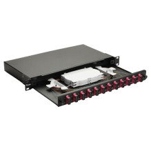 Equip Equip fiber optic splice box 12-Port SC-Duplex OM4 1U complete black Equip Equip fiber optic splice box 12-Port SC-Duplex OM4 1U complete black