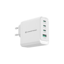 CONCEPTRONIC 4 prievadų GaN įkroviklis 3xUSB-C / 1xA100WPD3.0 / PPS White CONCEPTRONIC 4 prievadų GaN įkroviklis 3xUSB-C / 1xA100WPD3.0 / PPS White