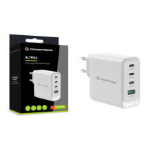CONCEPTRONIC 4 prievadų GaN įkroviklis 3xUSB-C / 1xA100WPD3.0 / PPS White CONCEPTRONIC 4 prievadų GaN įkroviklis 3xUSB-C / 1xA100WPD3.0 / PPS White
