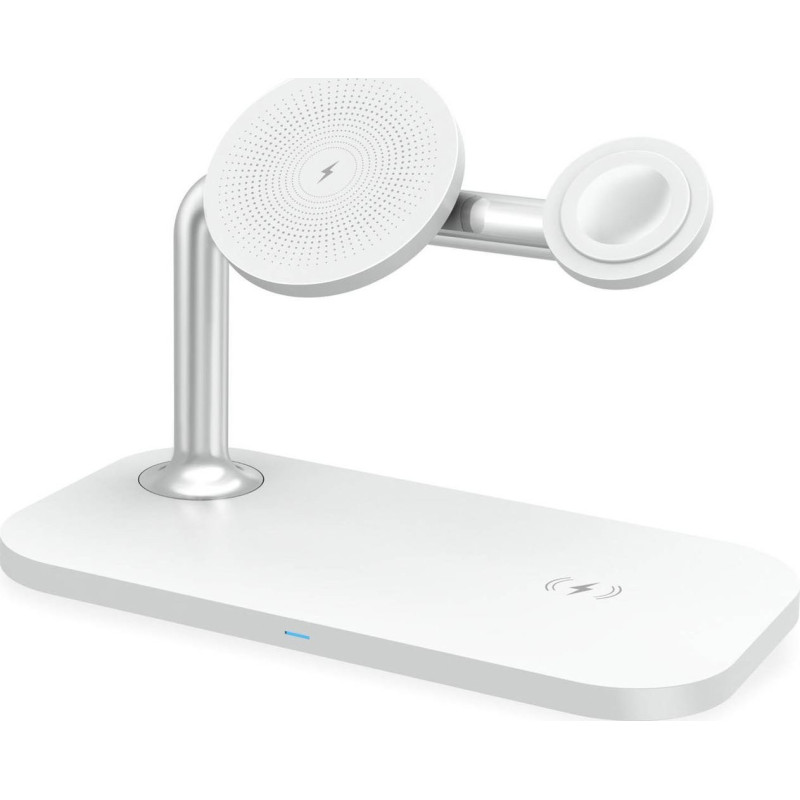 RealPower „ChargeAir“ MAG įkrovimo stotelė su „Magsafe“ baterija, balta
