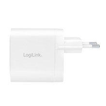 Logilink Power outlet adapter, 2x USB-C, GaN, 40W Logilink Power outlet adapter, 2x USB-C, GaN, 40W