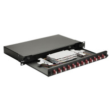 Equip Equip fiber optic splice box 12-Port LC-Duplex OM4 1U complete black Equip Equip fiber optic splice box 12-Port LC-Duplex OM4 1U complete black