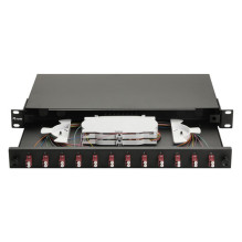 Equip Equip fiber optic splice box 12-Port LC-Duplex OM4 1U complete black Equip Equip fiber optic splice box 12-Port LC-Duplex OM4 1U complete black