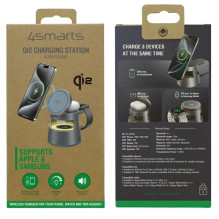4smarts Qi2 bezvadu lādētājs Aura Sound spacegrau 4smarts Qi2 bezvadu lādētājs Aura Sound spacegrau