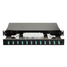 Equip Equip fiber optic splice box 12-Port LC-Duplex OM3 1U complete black Equip Equip fiber optic splice box 12-Port LC-Duplex OM3 1U complete black