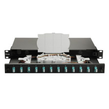 Equip Equip fiber optic splice box 12-Port LC-Duplex OM3 1U complete black Equip Equip fiber optic splice box 12-Port LC-Duplex OM3 1U complete black